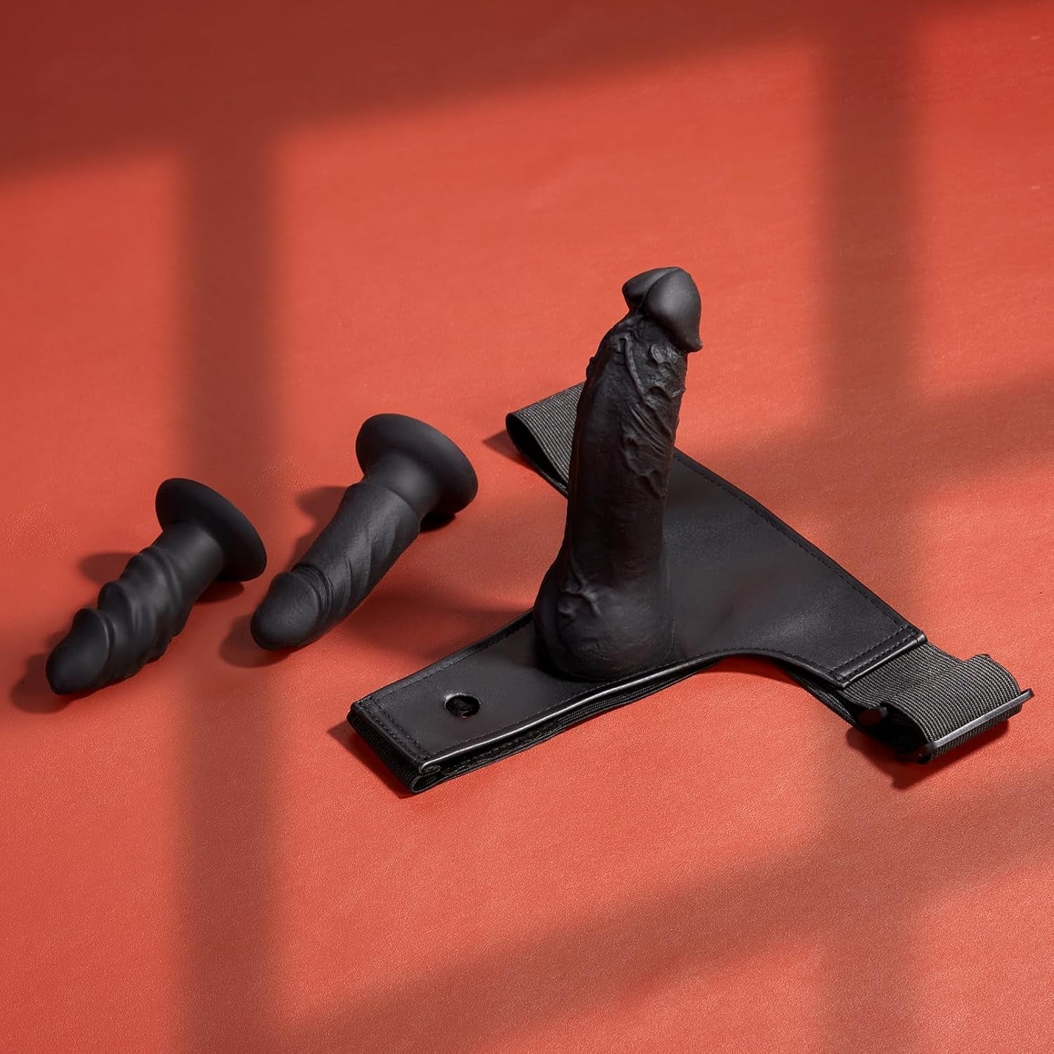 TriNova Triple Strap-On Harness with 3 Dildos