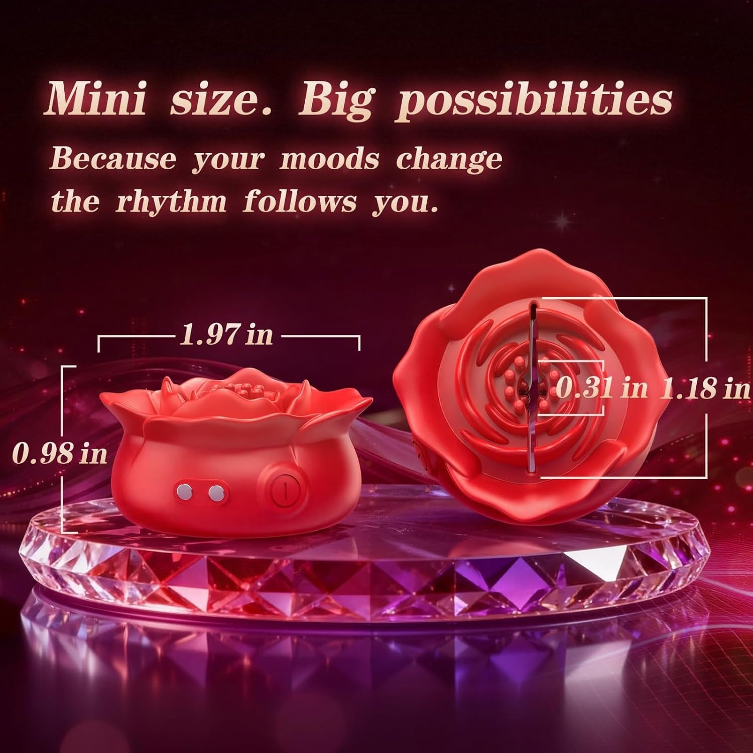 PetalSyncX App-Control Nipple Vibrator – 9 Modes, Soft Fit
