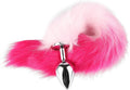 VelvetVixen Fox Tail Butt Plug Pink M