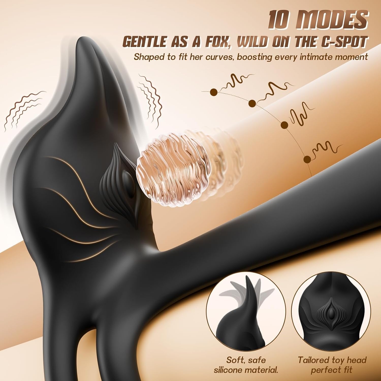 NoirPetal Cock Ring Rose Clit Stimulator G-Spot Sleeve