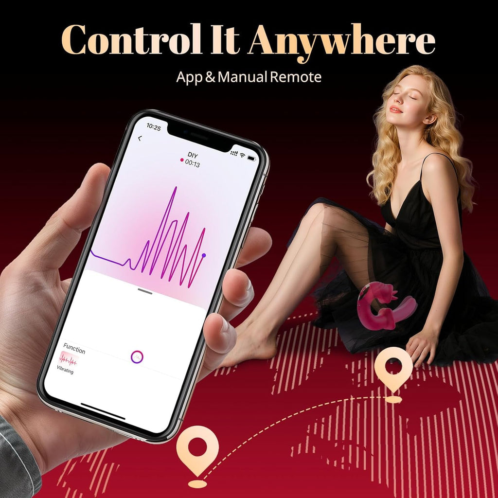 LunexaSync App Tongue Vibrator 20 Modes G-Spot Clit Toy