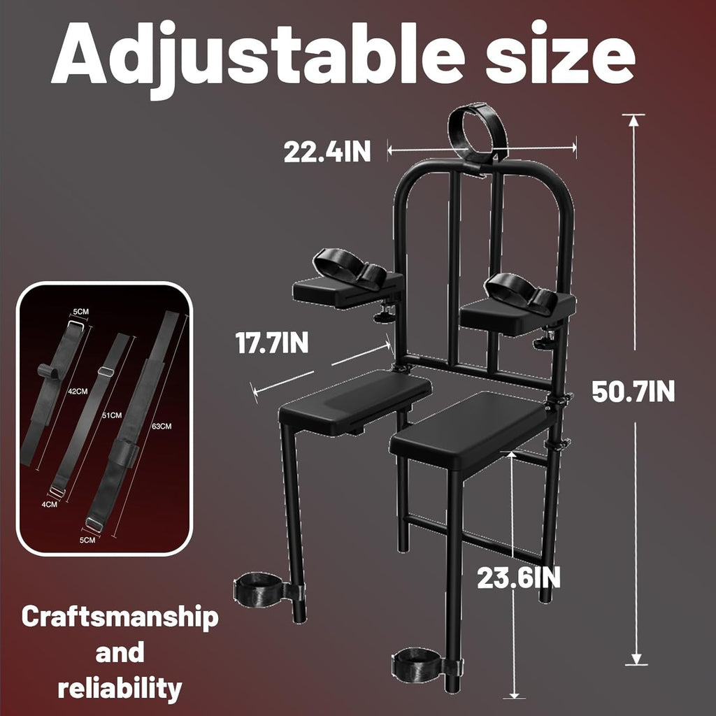 DominusBond Adjustable BDSM Sex Chair with Restraints