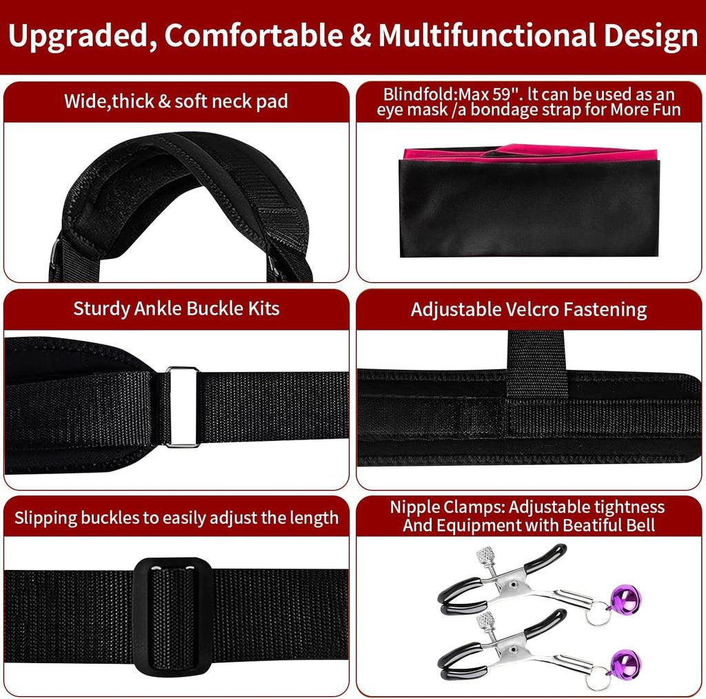 OpenForm Adjustable Sex Sling BDSM Kit Cuffs
