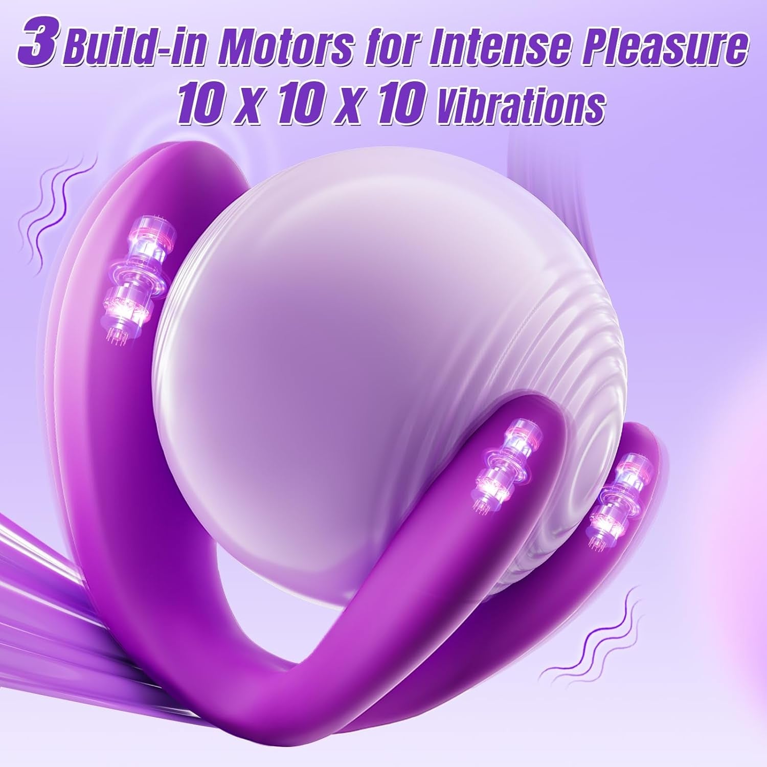 DualPulse Double-Ended Wearable Vibrator 3 Motors