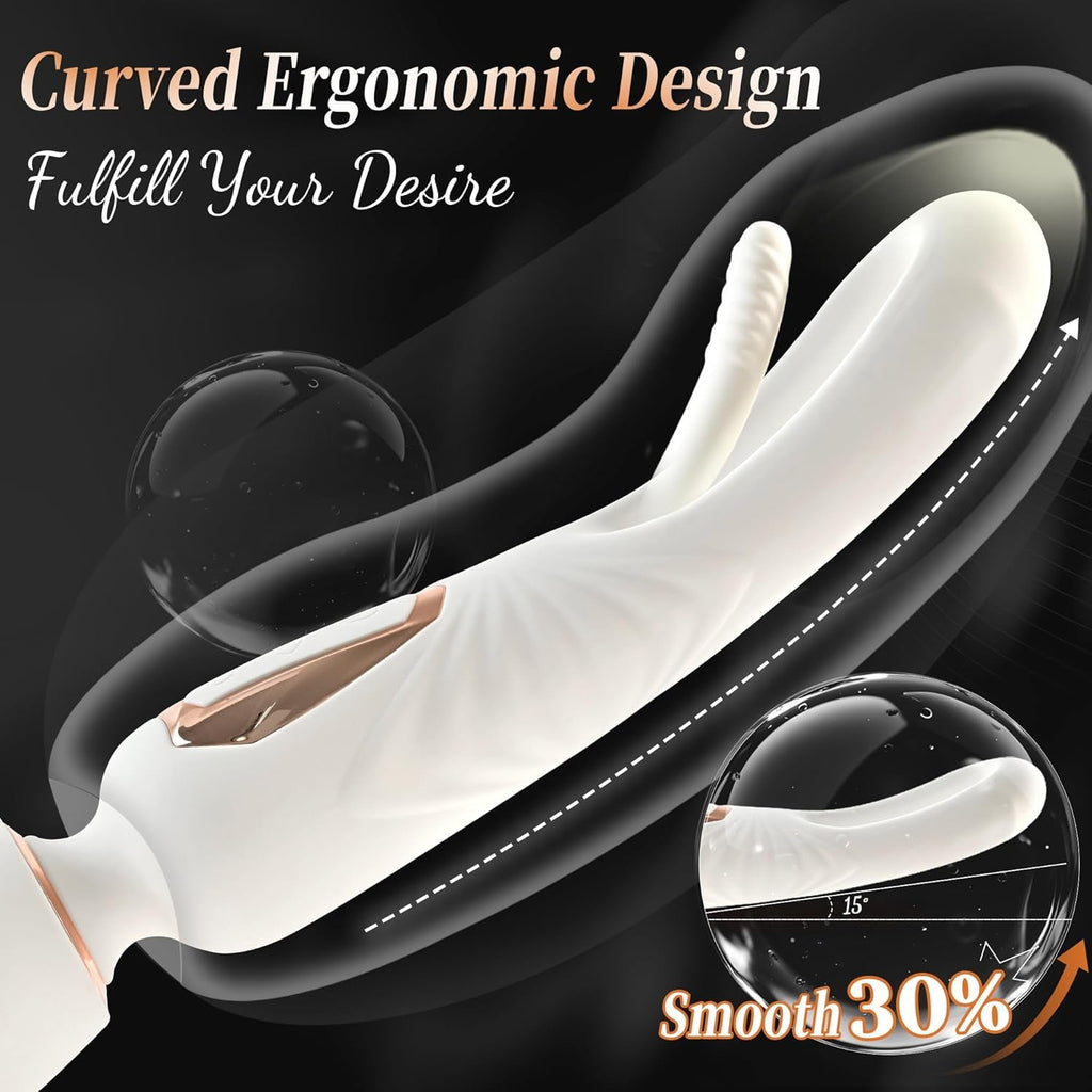 FlexWand Dual-Ended Flexible Wand Vibrator 10 Flapping 7 Modes