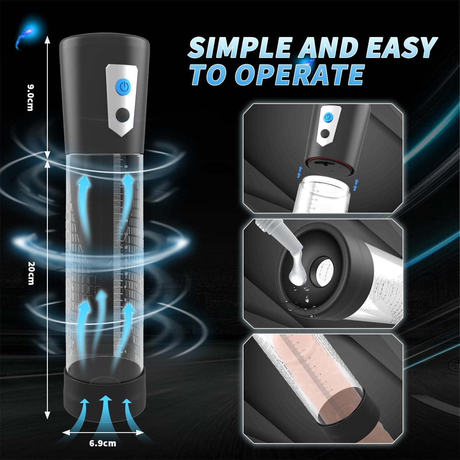 VacuCore Electric Penis Pump Strong Suction Tube