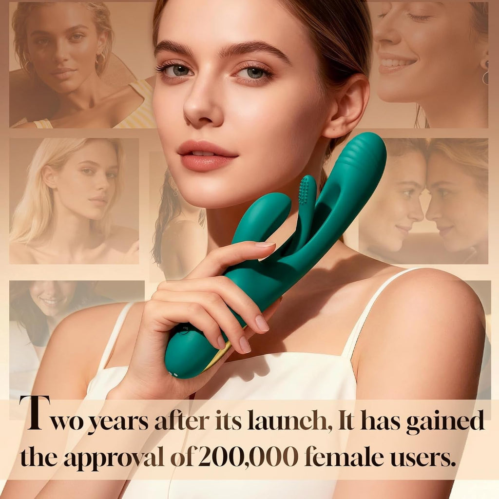 VerdePulse Rabbit Vibrator 14 Modes Flapping Waterproof
