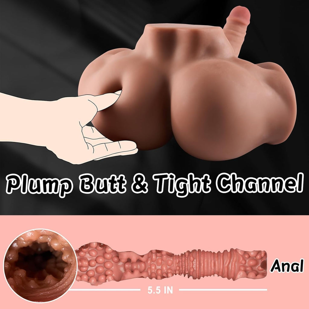 DravoniX Male Sex Doll Torso 7.4in Dildo 9.7LB