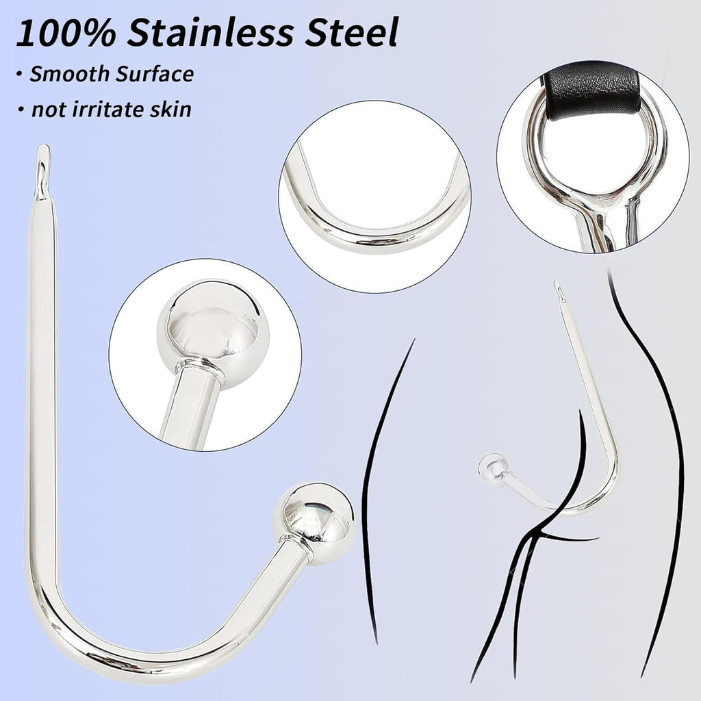 ChainBound Anal Hook Bondage Kit Collar Cuffs Chain