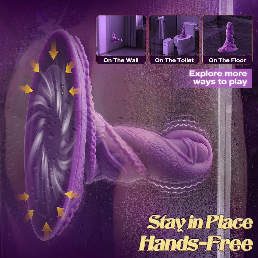 TentaclePulse Tentacle Ride-On Dildo 9x9 Vibration Remote