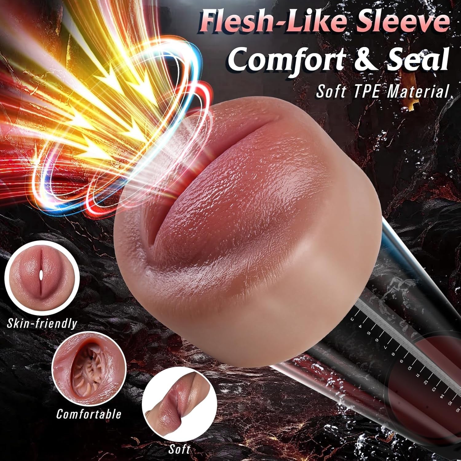 PulseCoreX Electric Penis Pump 5 Modes Display