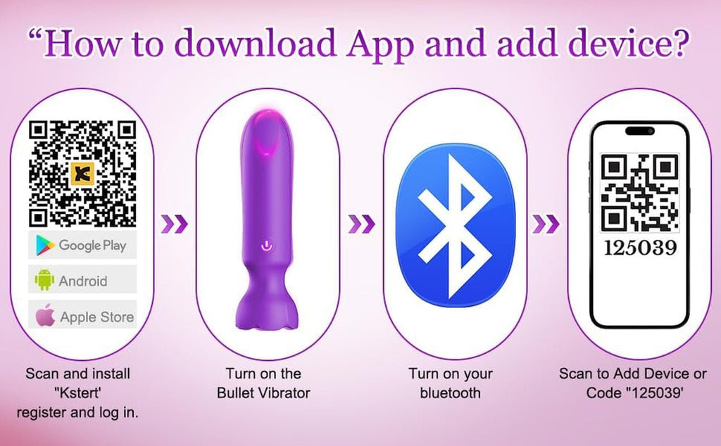 VibeLink App Control Bullet Vibrator 9 Modes Waterproof Quiet