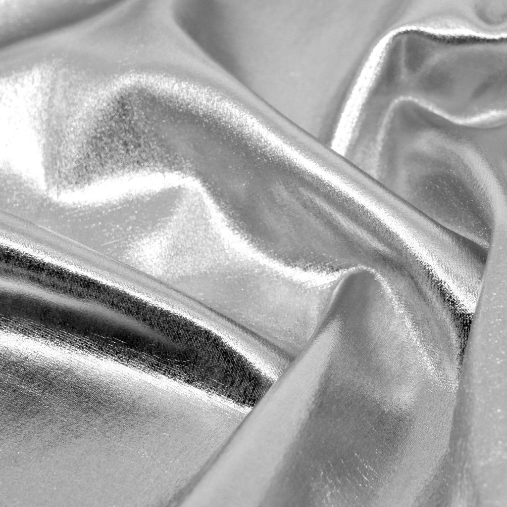 All Over Foil Nylon Spandex Fabric | Blue Moon Fabrics