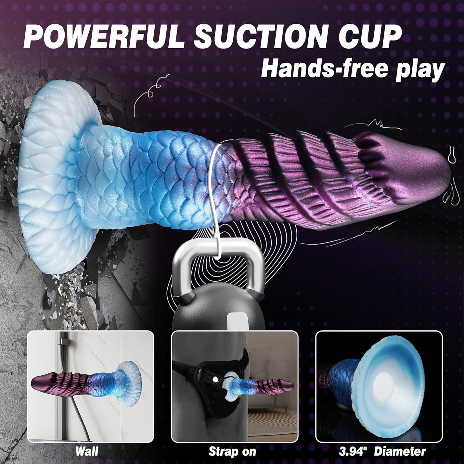 AeroKnot Inflatable Knot Dildo Adjustable Thick Suction Cup