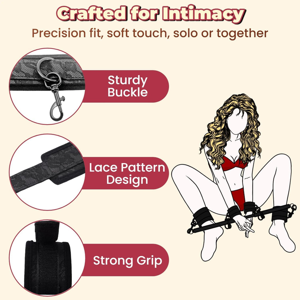 IronFlex Adjustable Spreader Bar BDSM Restraints