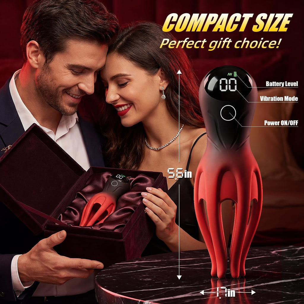 LumiTentacle LED Male Training Vibrator 12 Modes Tentacle