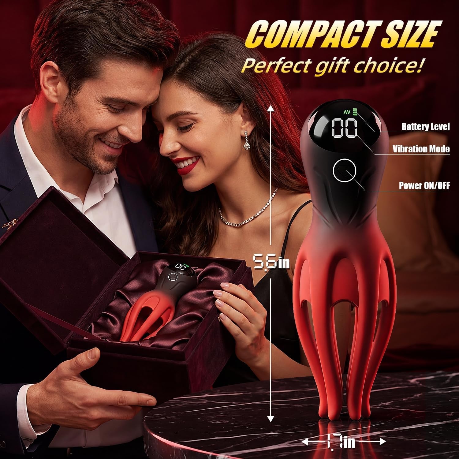 LumiTentacle LED Male Training Vibrator 12 Modes Tentacle