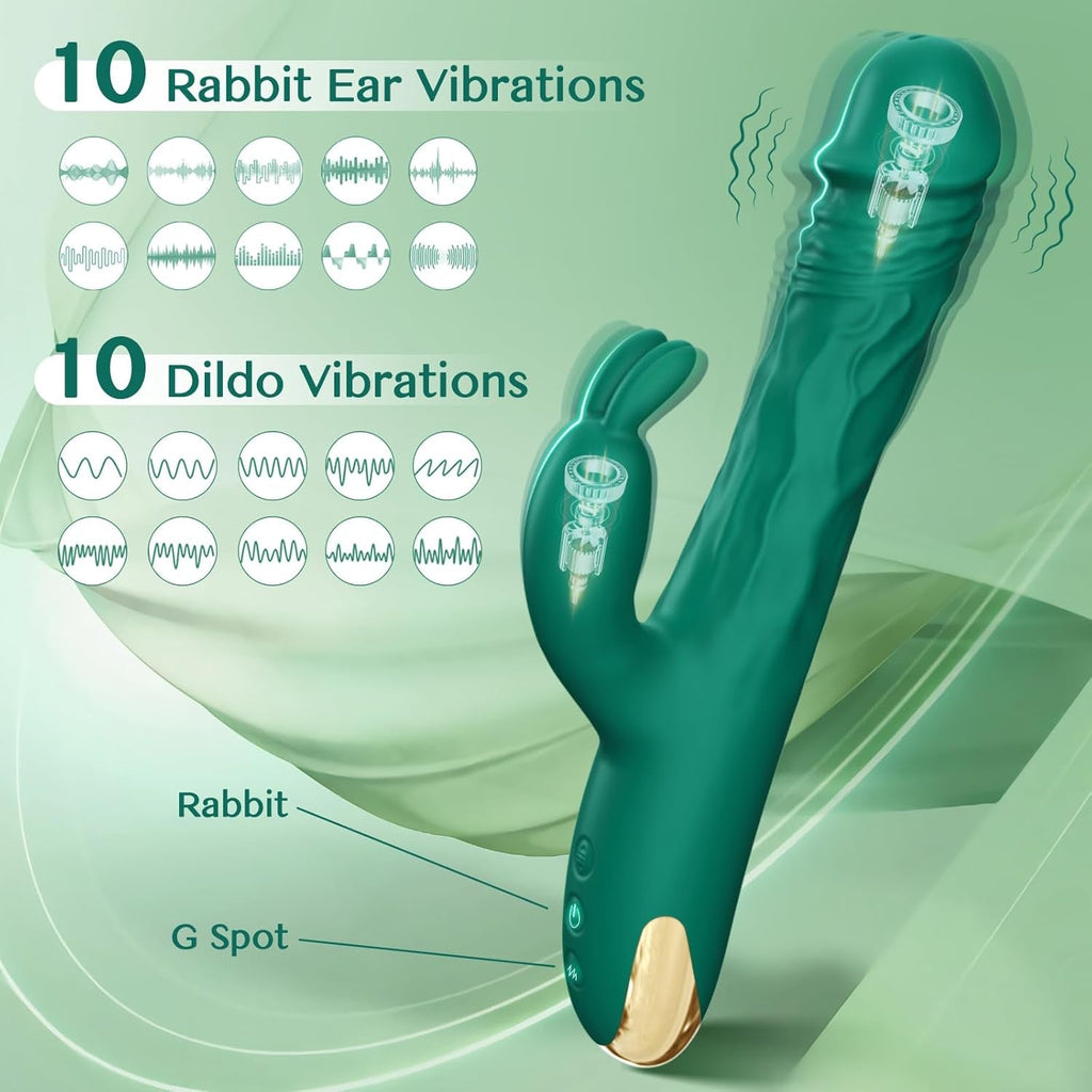 EonPulse Thrusting Rabbit Vibrator 5 Thrust 10 Modes