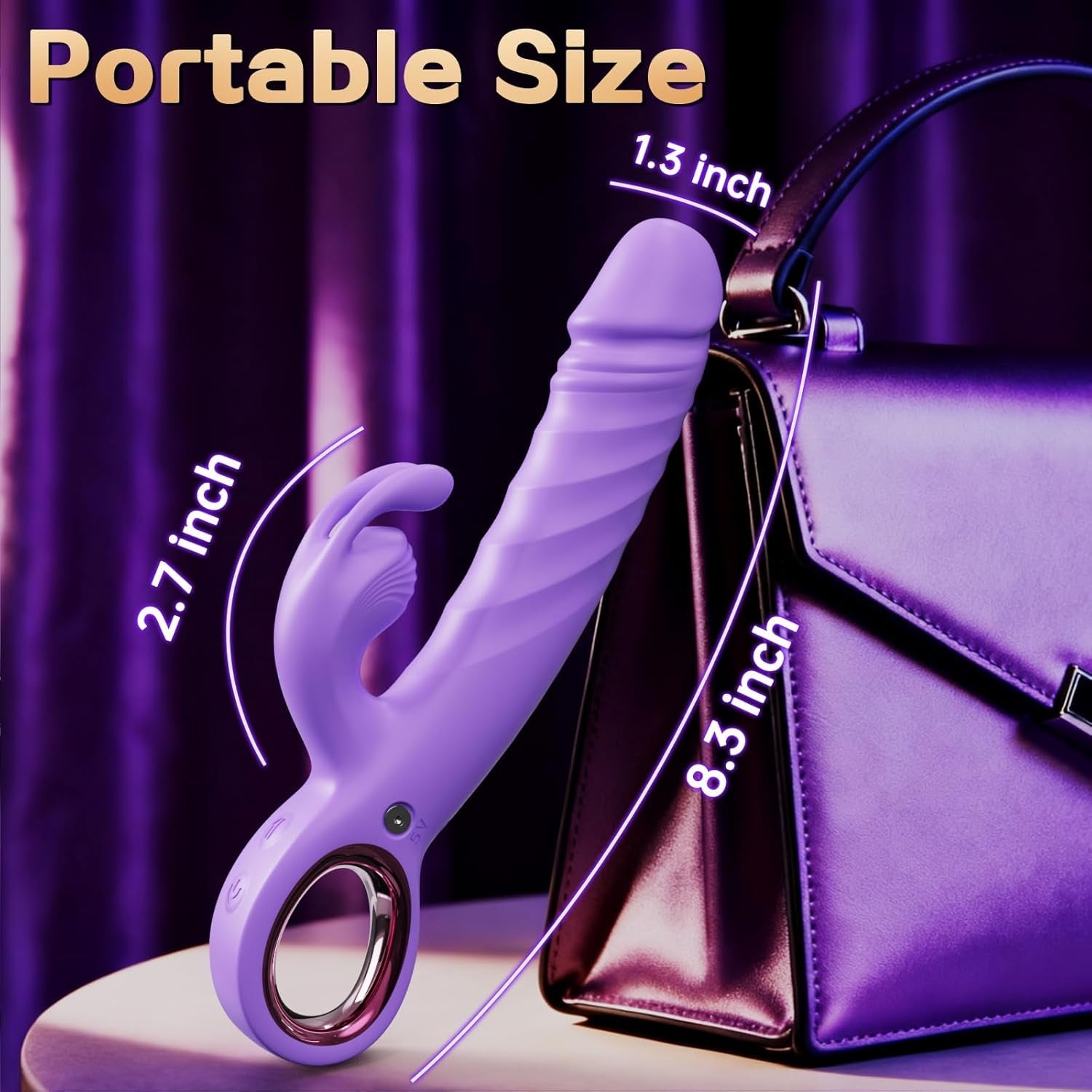 LinkAura App Control Rabbit Vibrator 9 Thrust 9 Modes USB