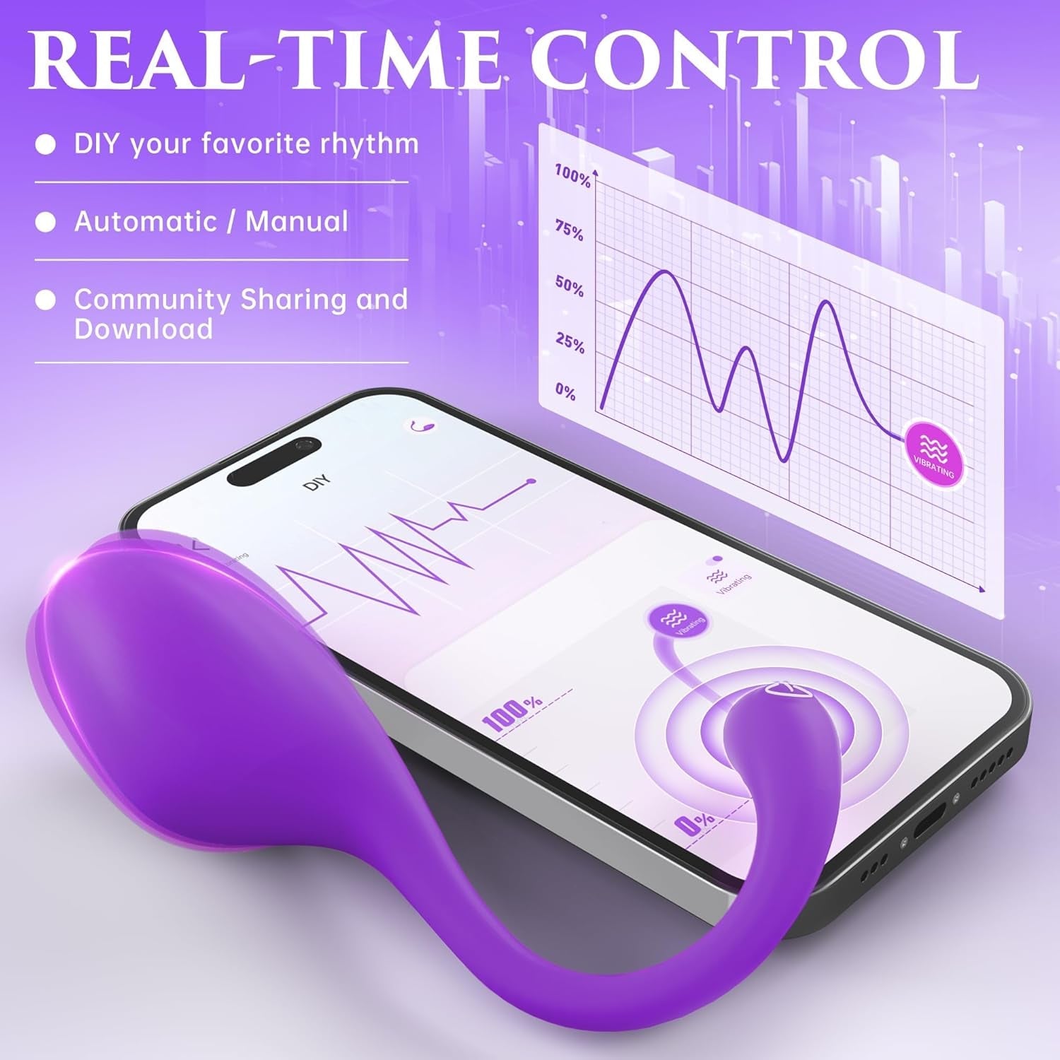 VelixiaX AI Wearable Vibrator Egg 9 Modes App Control