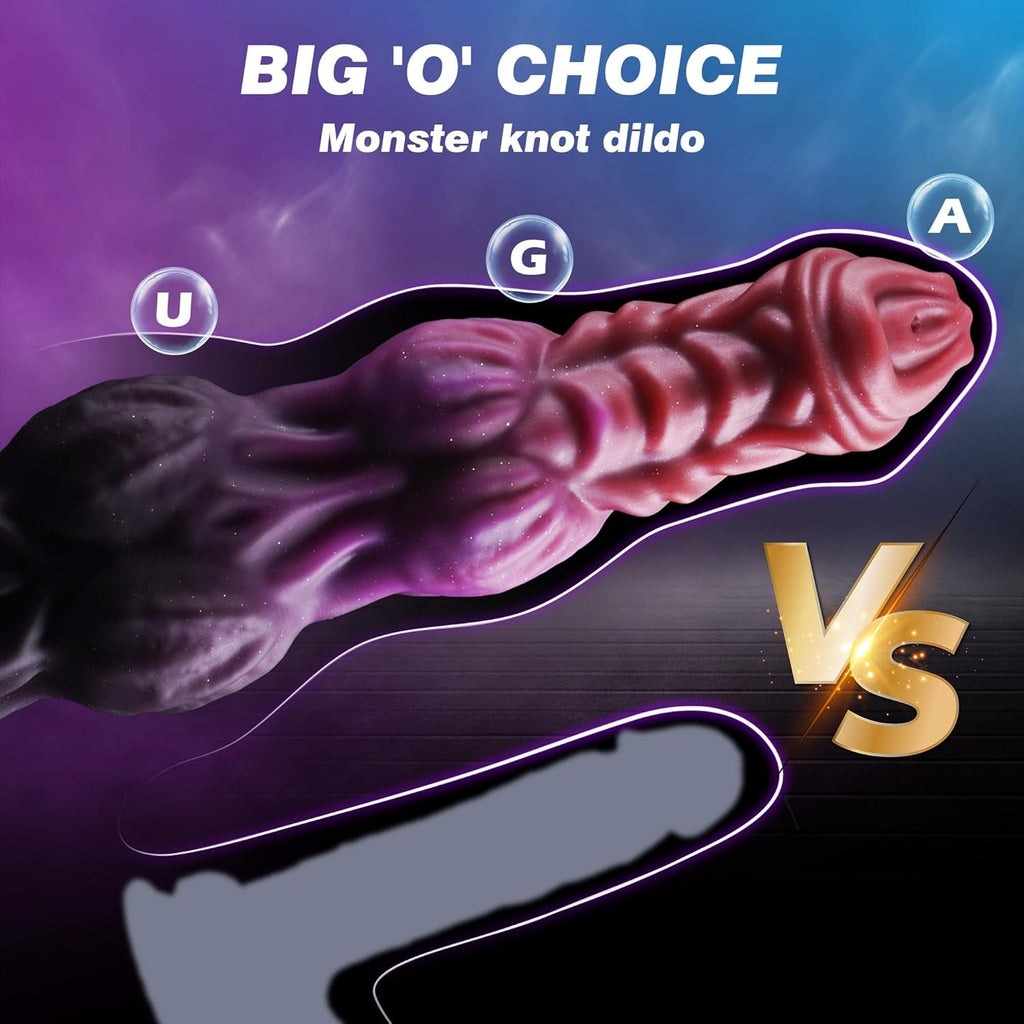 MythicJet 9.6” Squirting Knot Dildo Silicone Suction Cup