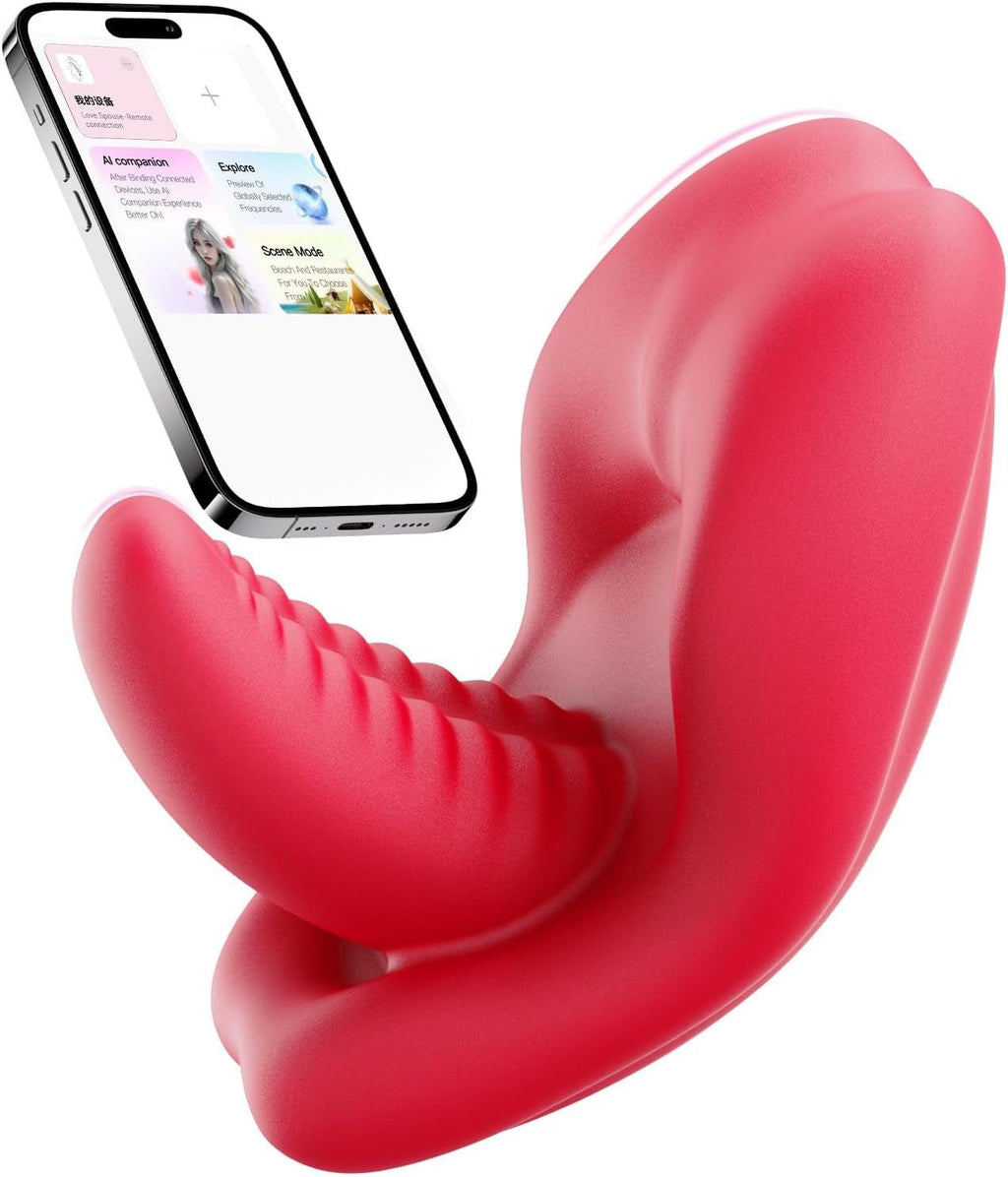 KissPulse Tongue Wearable Panty Vibrator APP 10 Modes