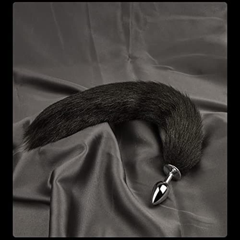 OnyxTail Small Steel Tail Butt Plug Black