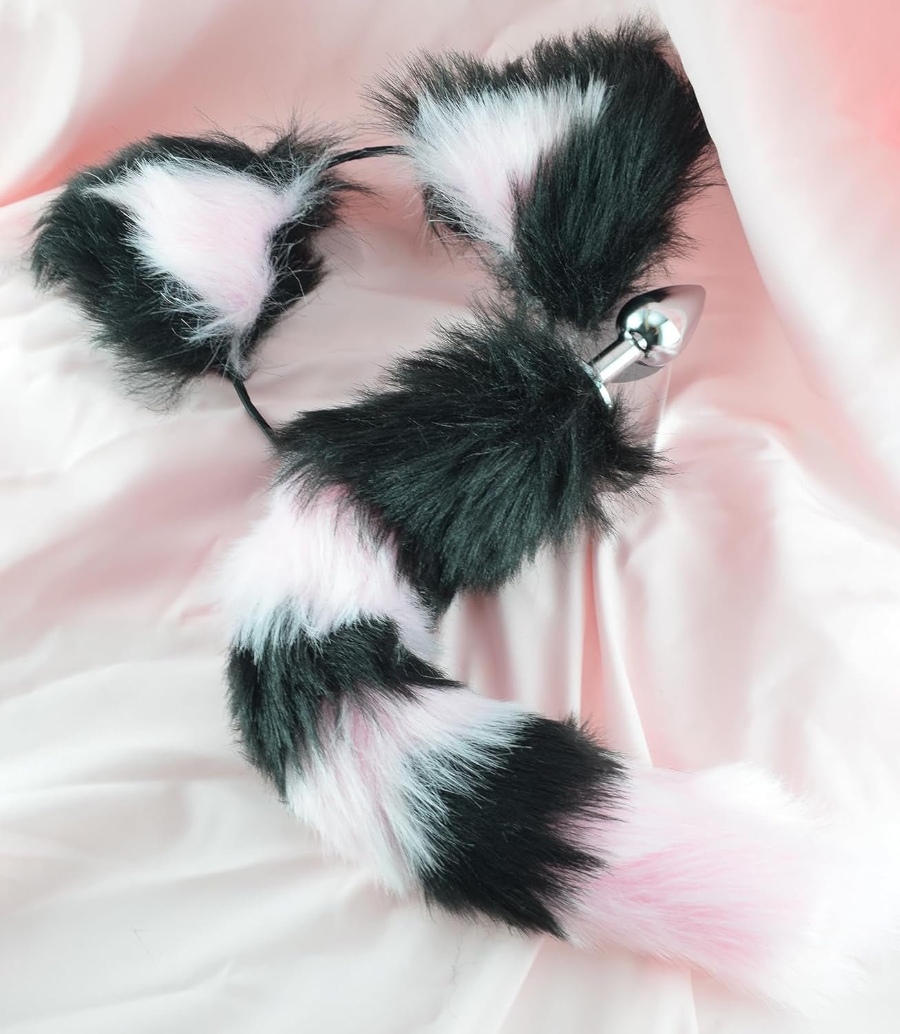 KittyKink Fox Tail Anal Plug Cosplay Set Ears Choker