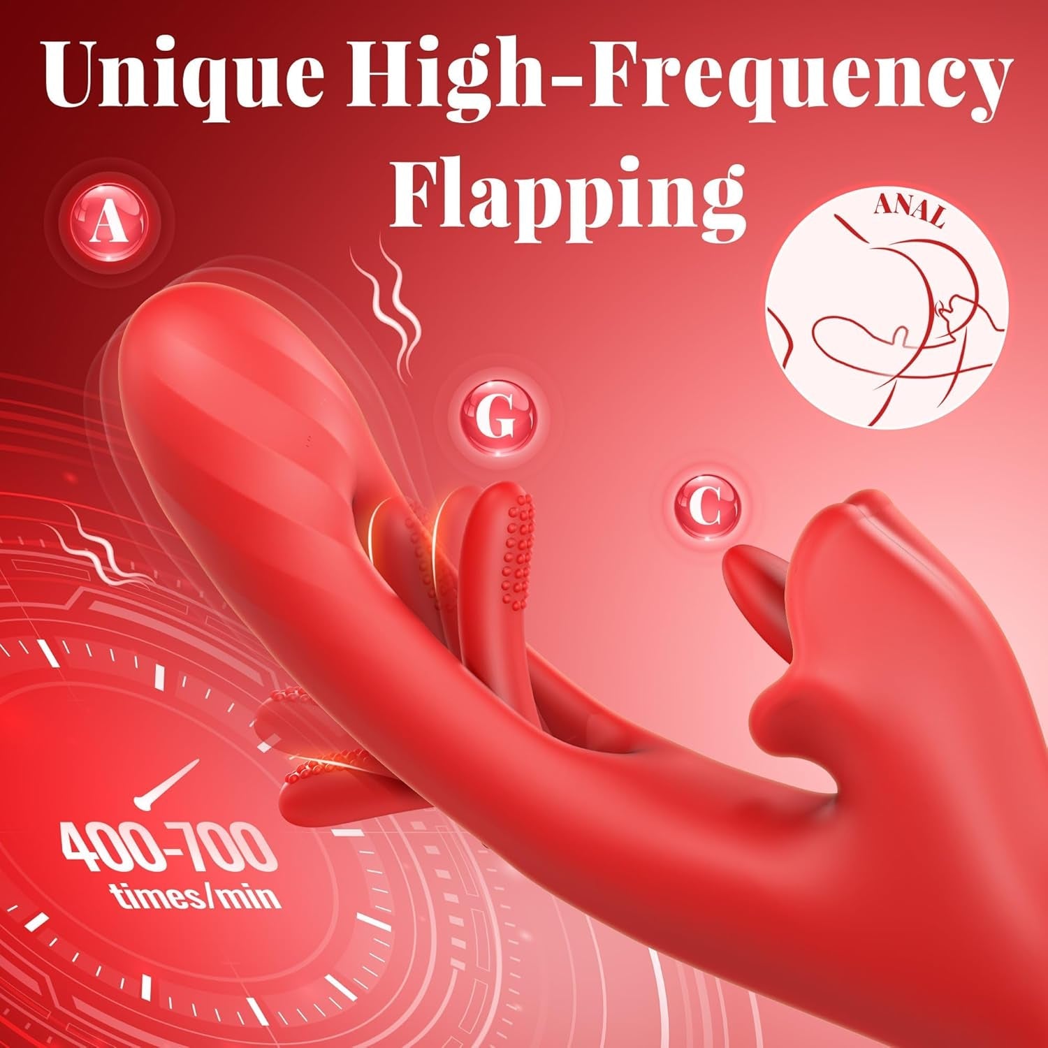 ElyraCore 3-in-1 Tongue Thrust Vibrator G-Spot 7 Modes