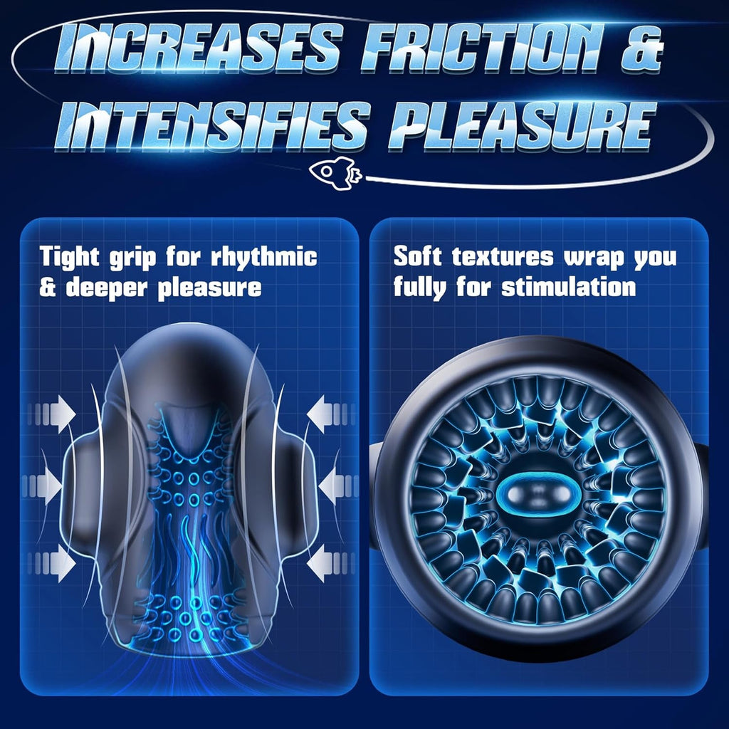 GlantriX AI Glans Vibrator Male Masturbator 3 Motor
