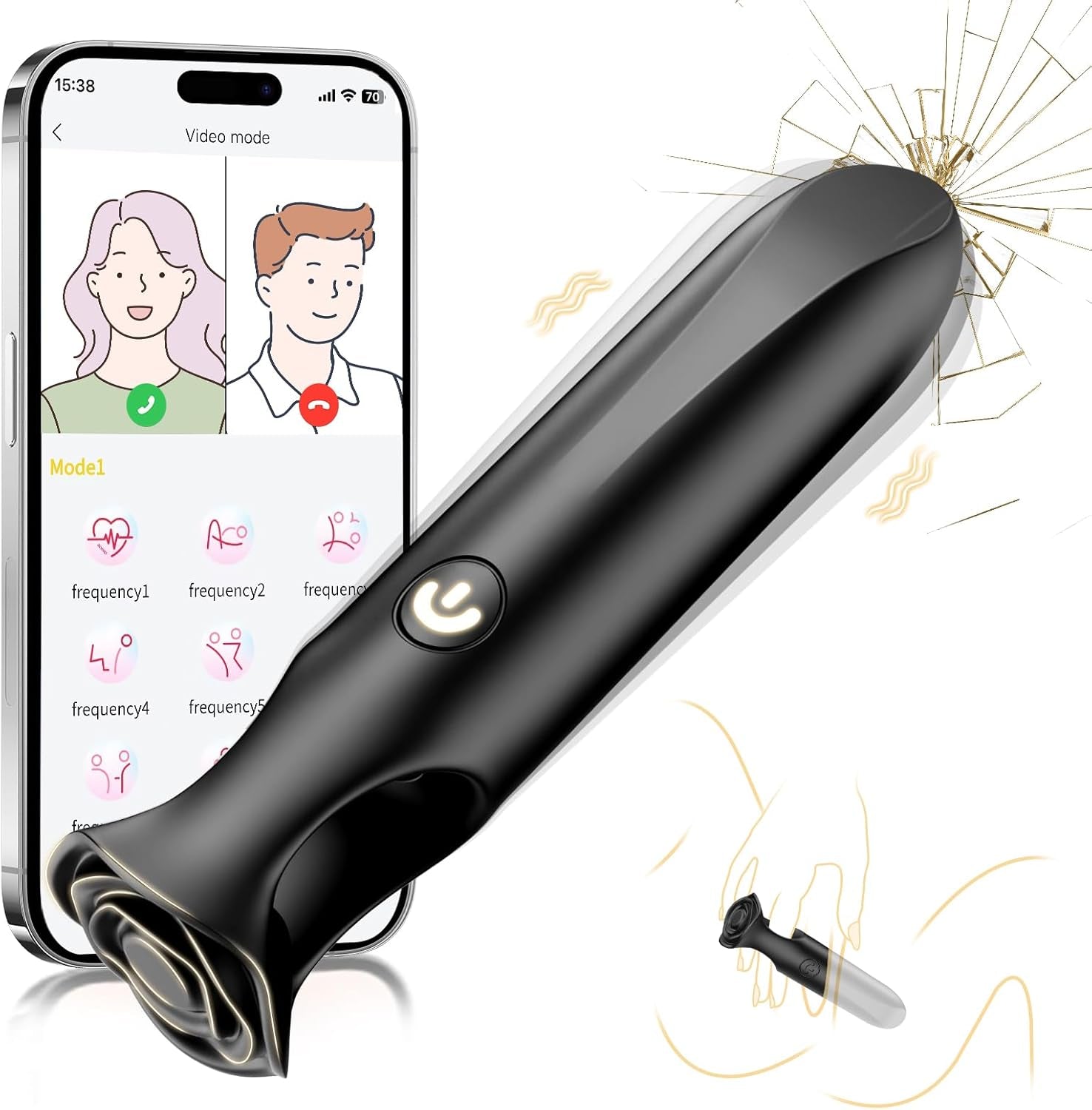 LipSync App Control Bullet Vibrator 9 Modes Waterproof Quiet