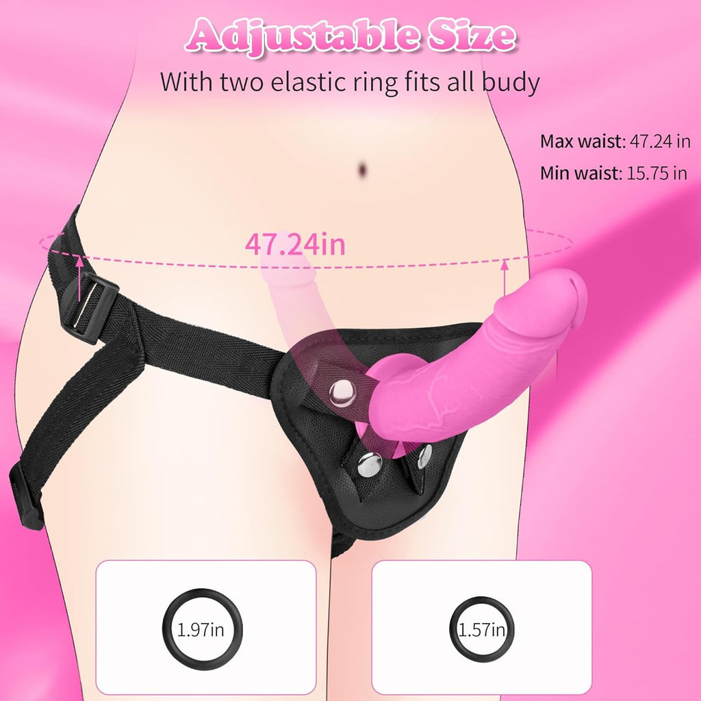 Velora Double Ended Strap-On Dildo Pink