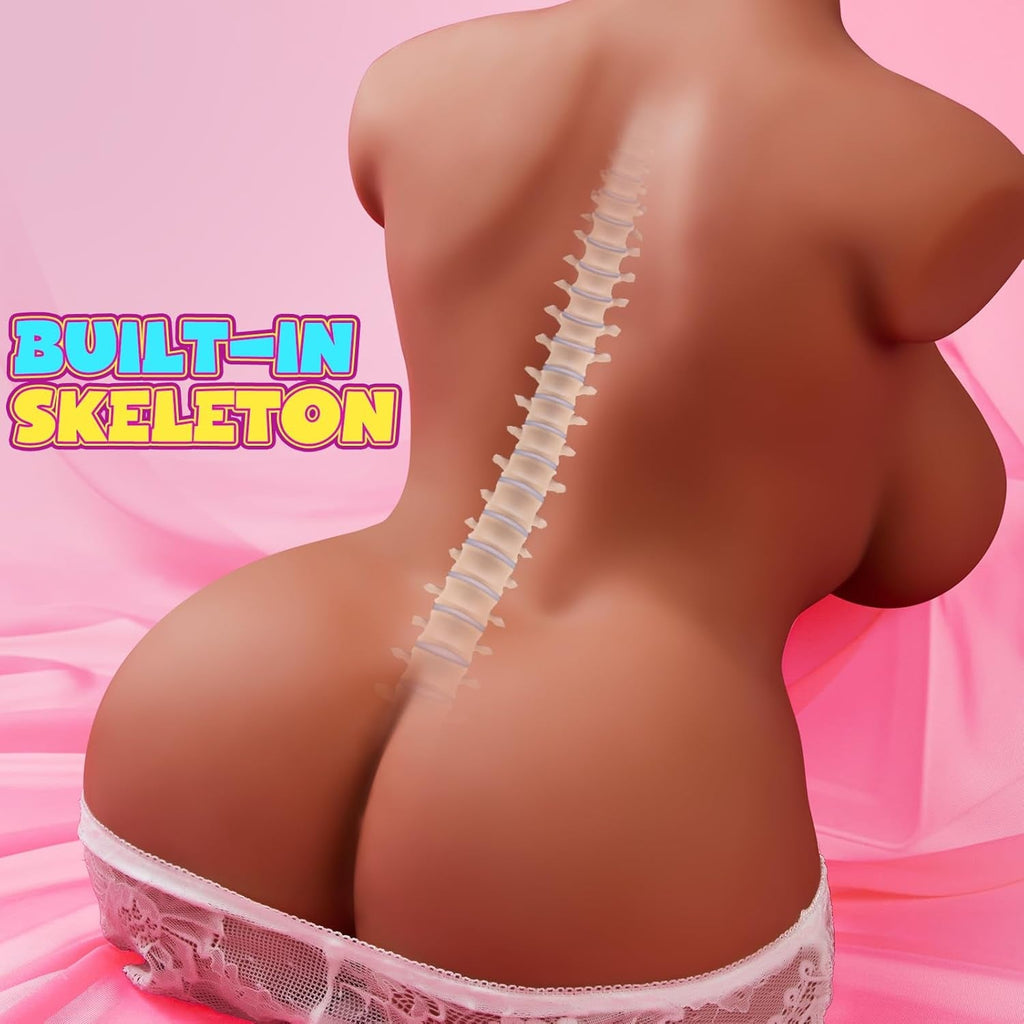 CurveyFlex 16LB Realistic Sex Doll Torso | Dual Channel Design