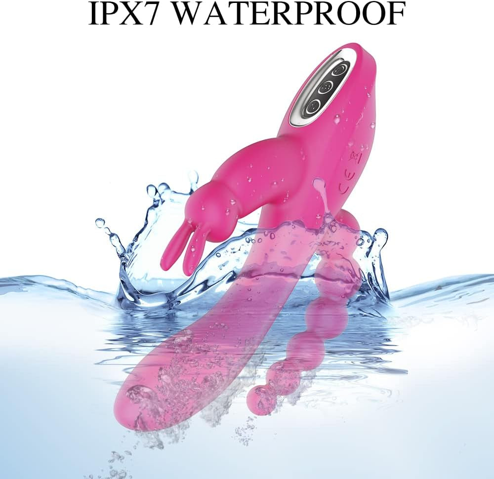 SilkTri 3-in-1 Rabbit Vibrator 7 Modes Quiet Waterproof