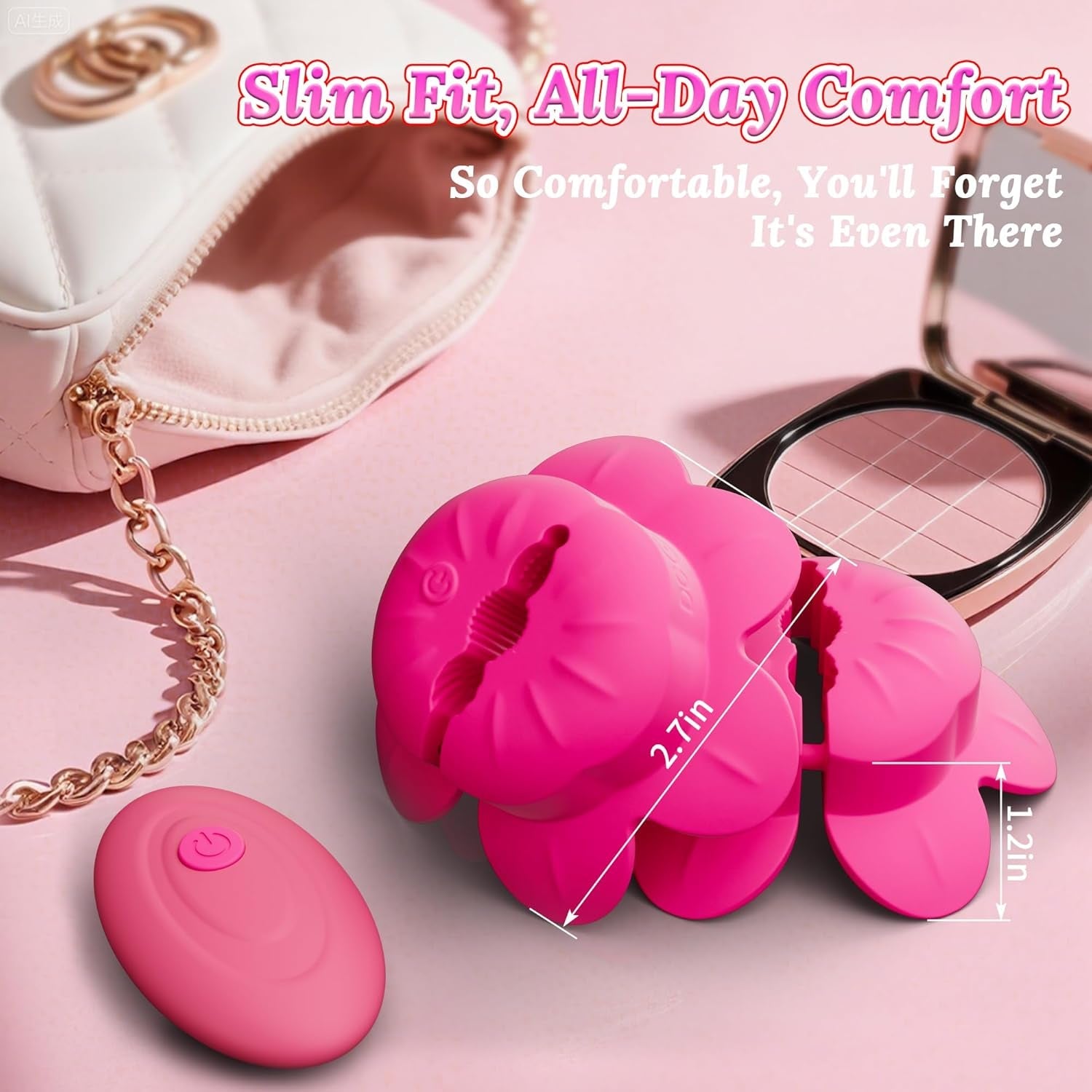 PetalWave Remote Nipple Vibrators 10 Modes – Discreet Wear