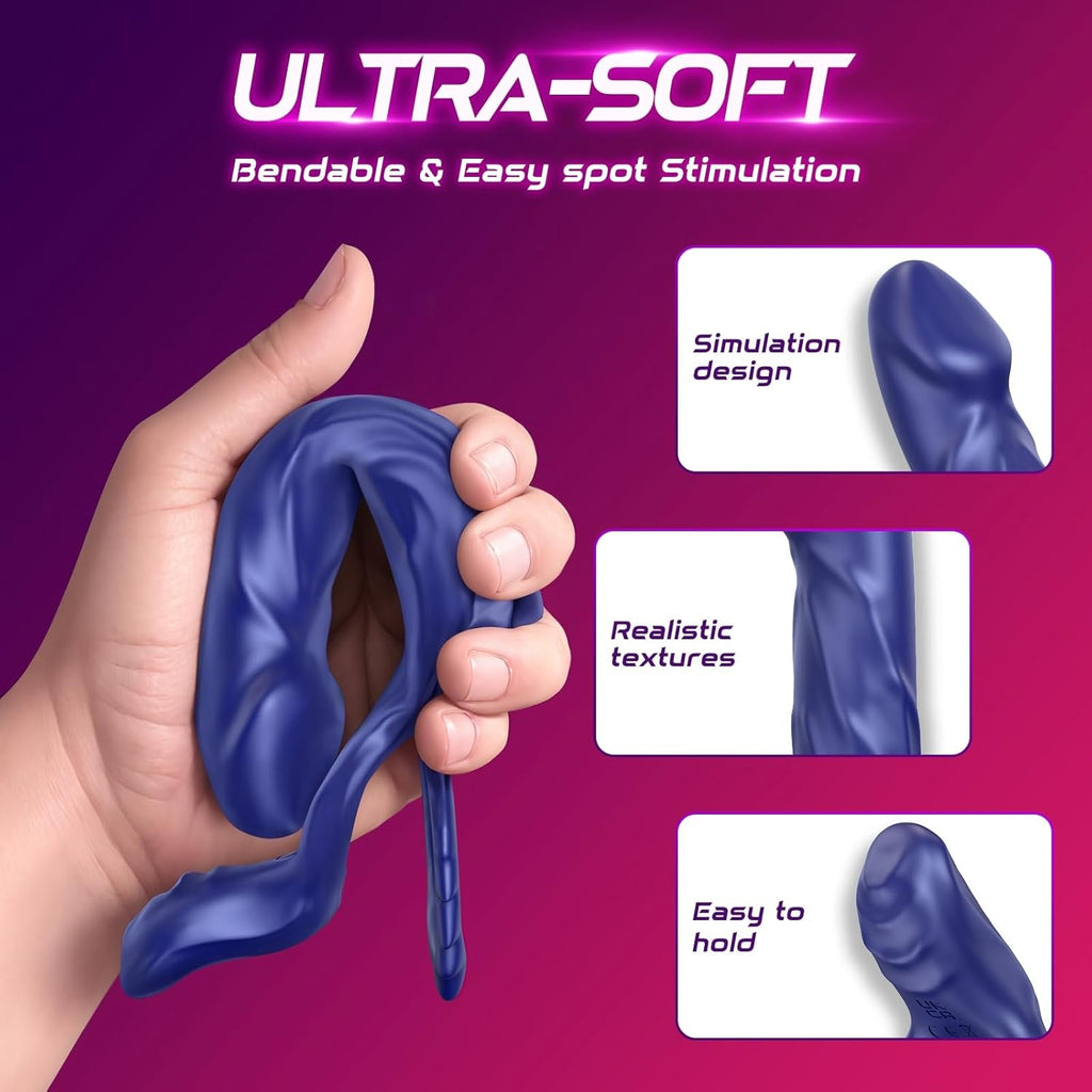 DualDrive Strap-On Cock Ring Clit Vibrator
