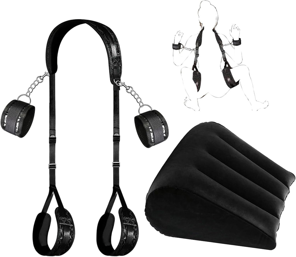 ShadowBond Inflatable BDSM Ramp Set with Adjustable Restraints