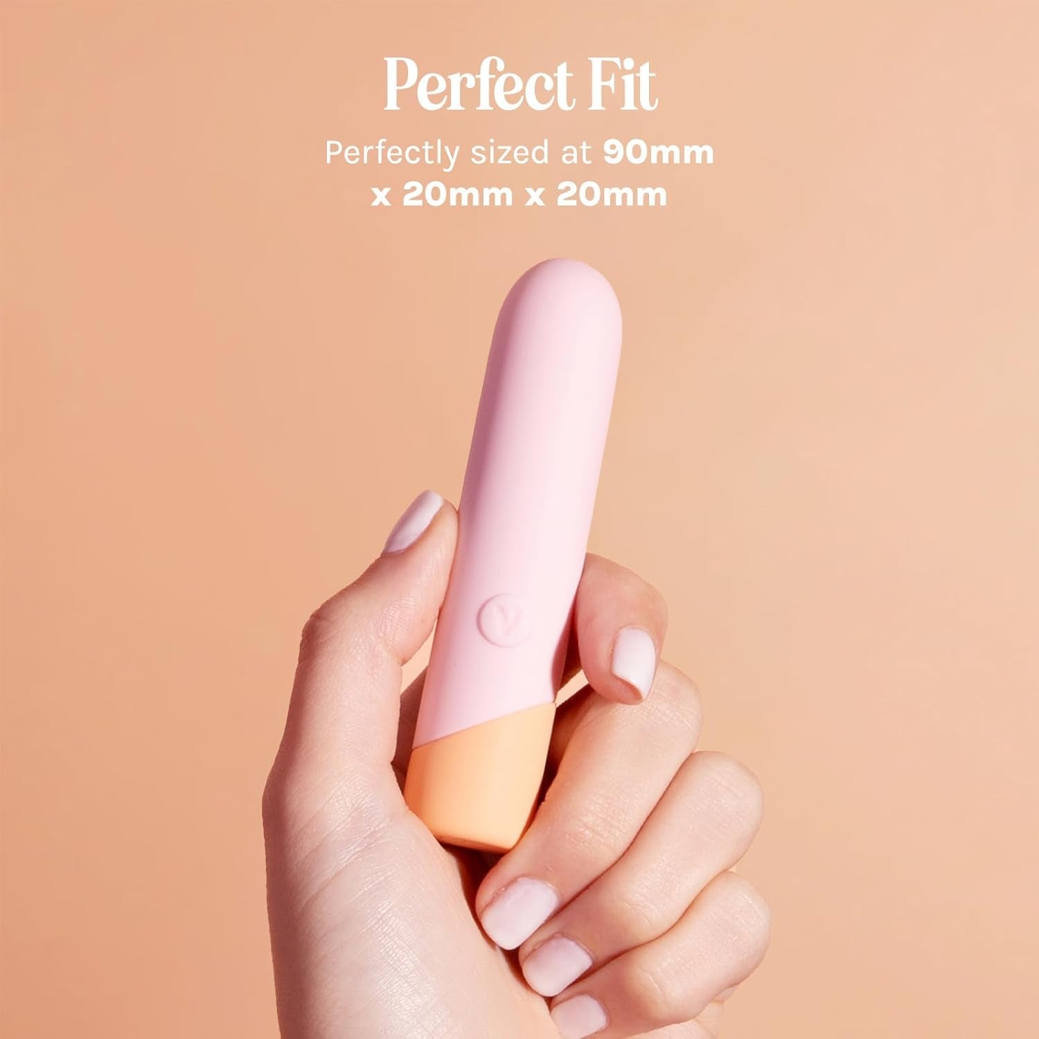 PeachLuxe Mini Bullet Vibrator Waterproof Quiet Rechargeable