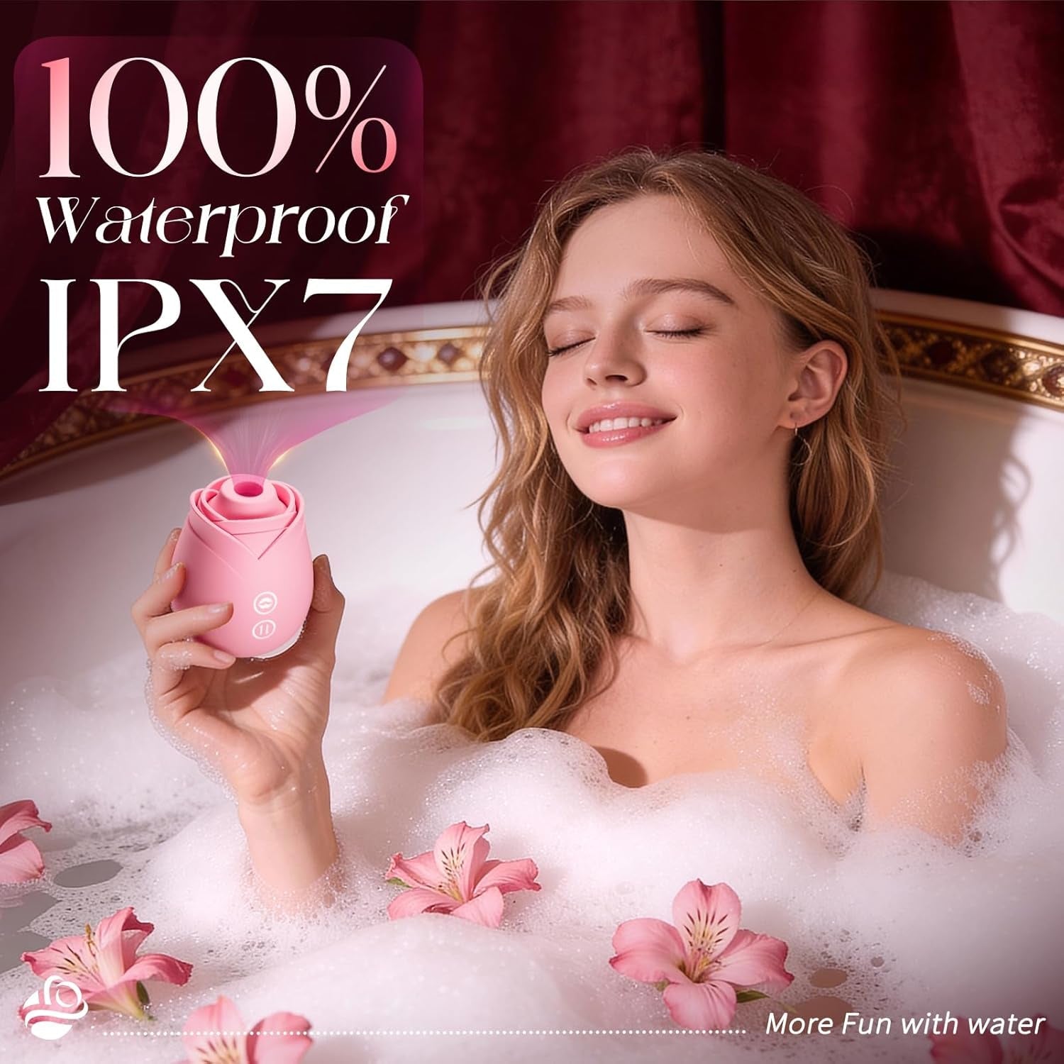 ElyraSync Rose Clit Sucker Wand App Control Waterproof Quiet