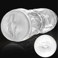 CrystalView Clear Dual Entry Pocket Pussy 9.5" Male Stroker