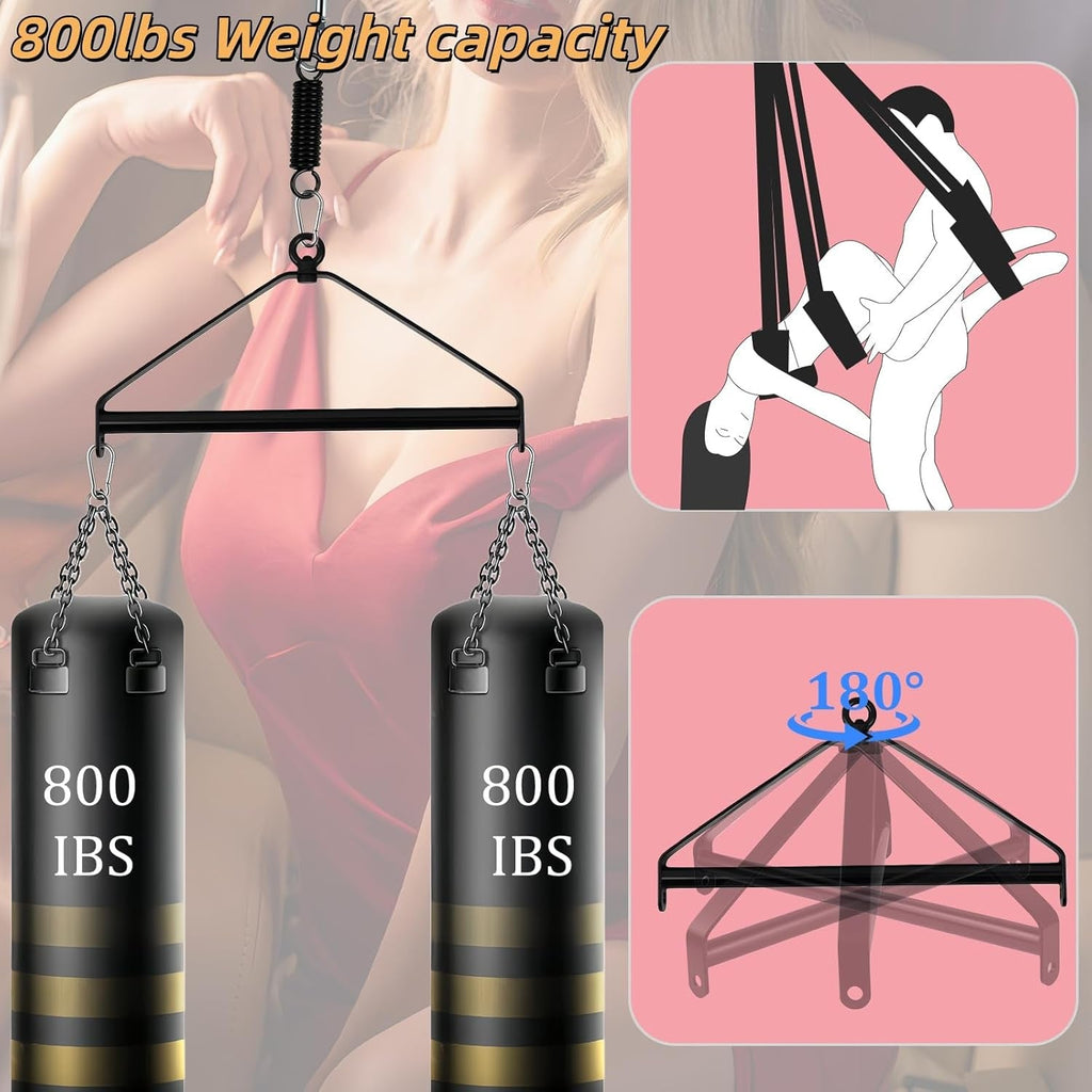 AerialisX 180° Spinning Sex Swing 800lb Ceiling
