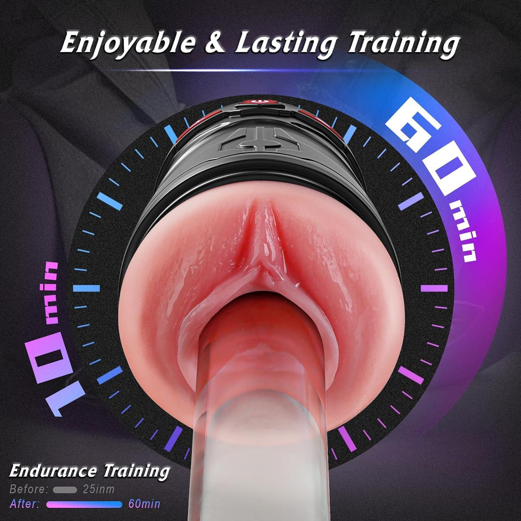 PulseForge Vibrating Penis Pump Stroker with 2 Sleeves