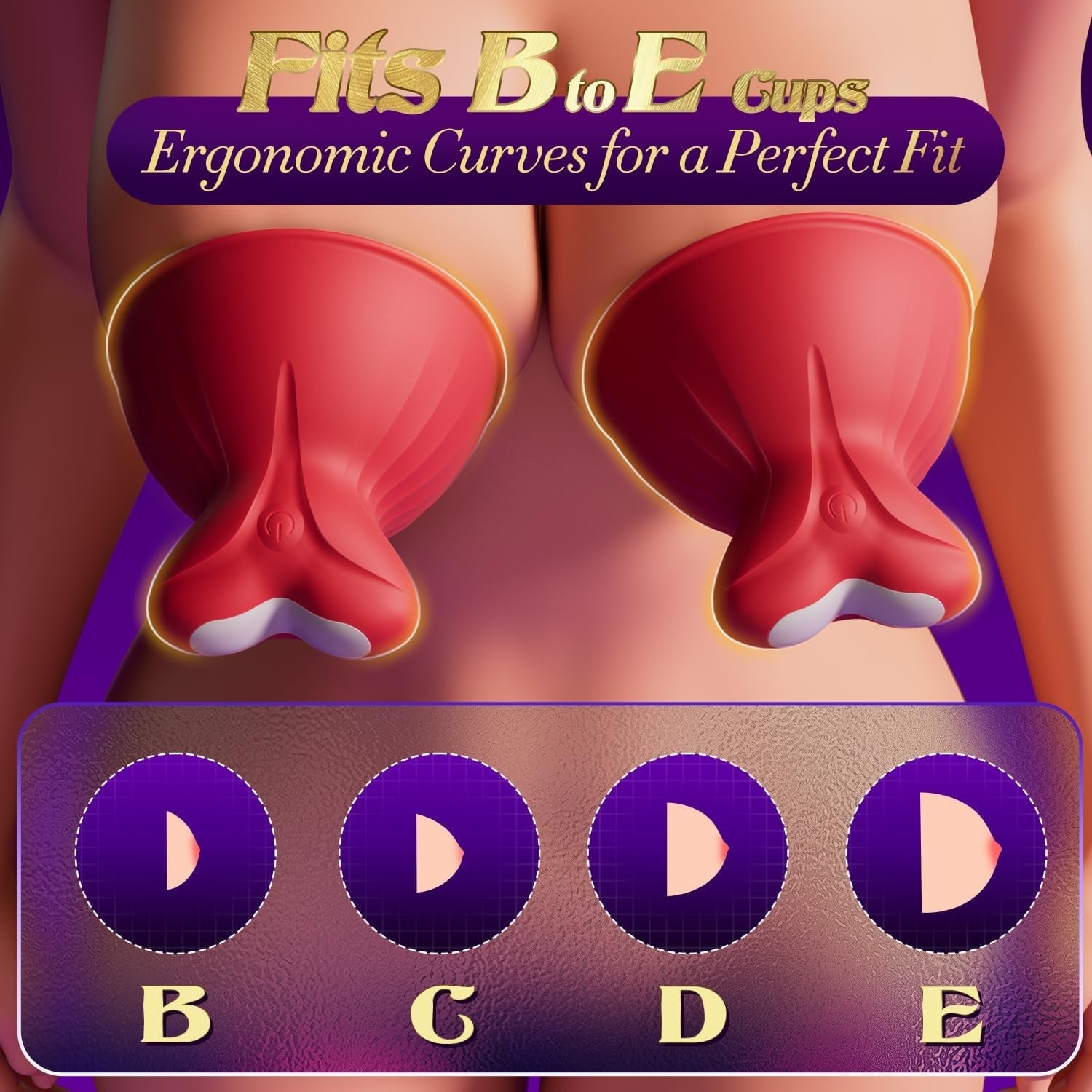 OmniBloom 5-in-1 Nipple Stimulator 7 Modes Waterproof