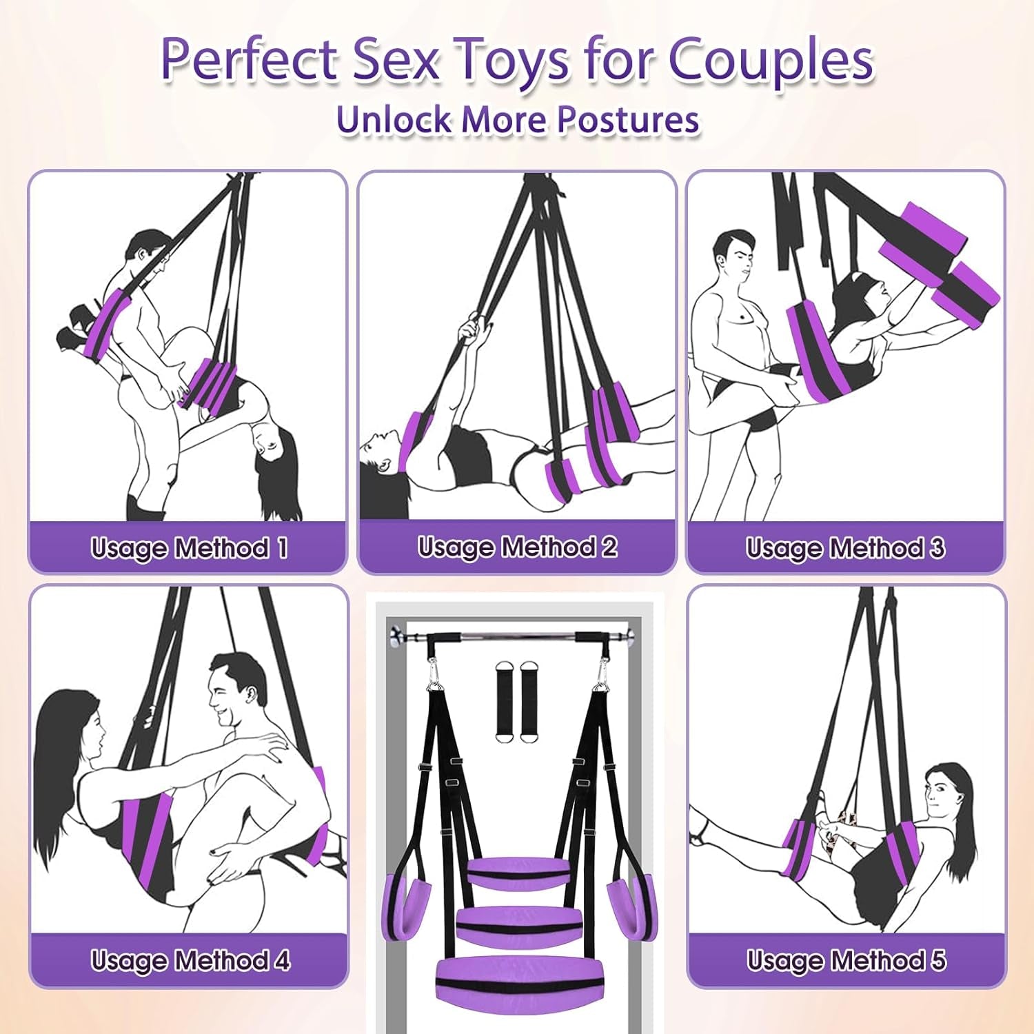 ComfortLift Adjustable Door Sex Swing 400lb