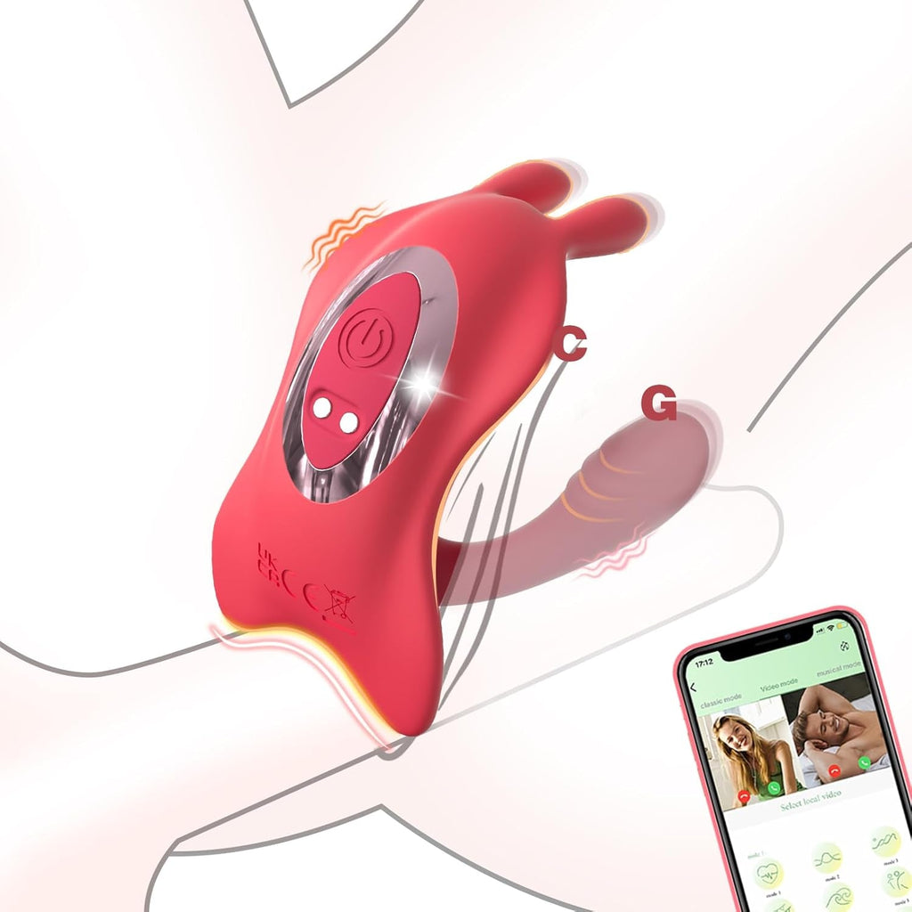 SyncRabbit APP Rabbit Wearable Couples Panty Vibrator