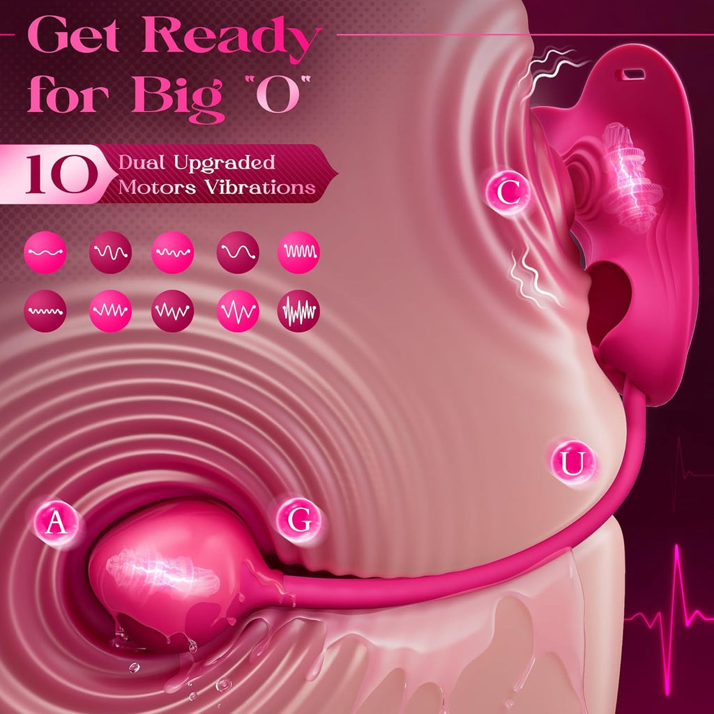 RoseSync Rose Wearable Panty Vibrator APP 10 Modes