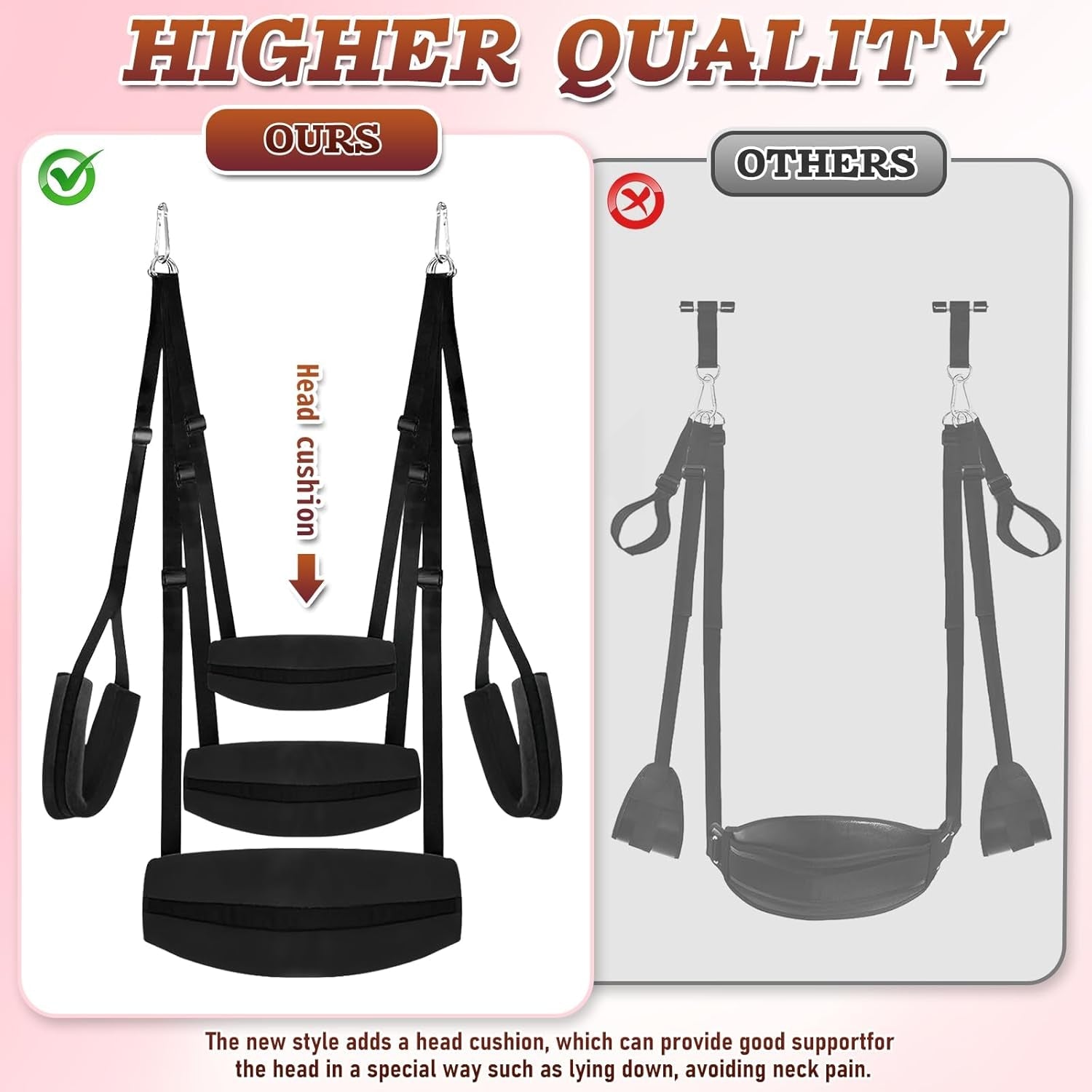 PowerGlide Bondage Sex Swing 500lb Adjustable