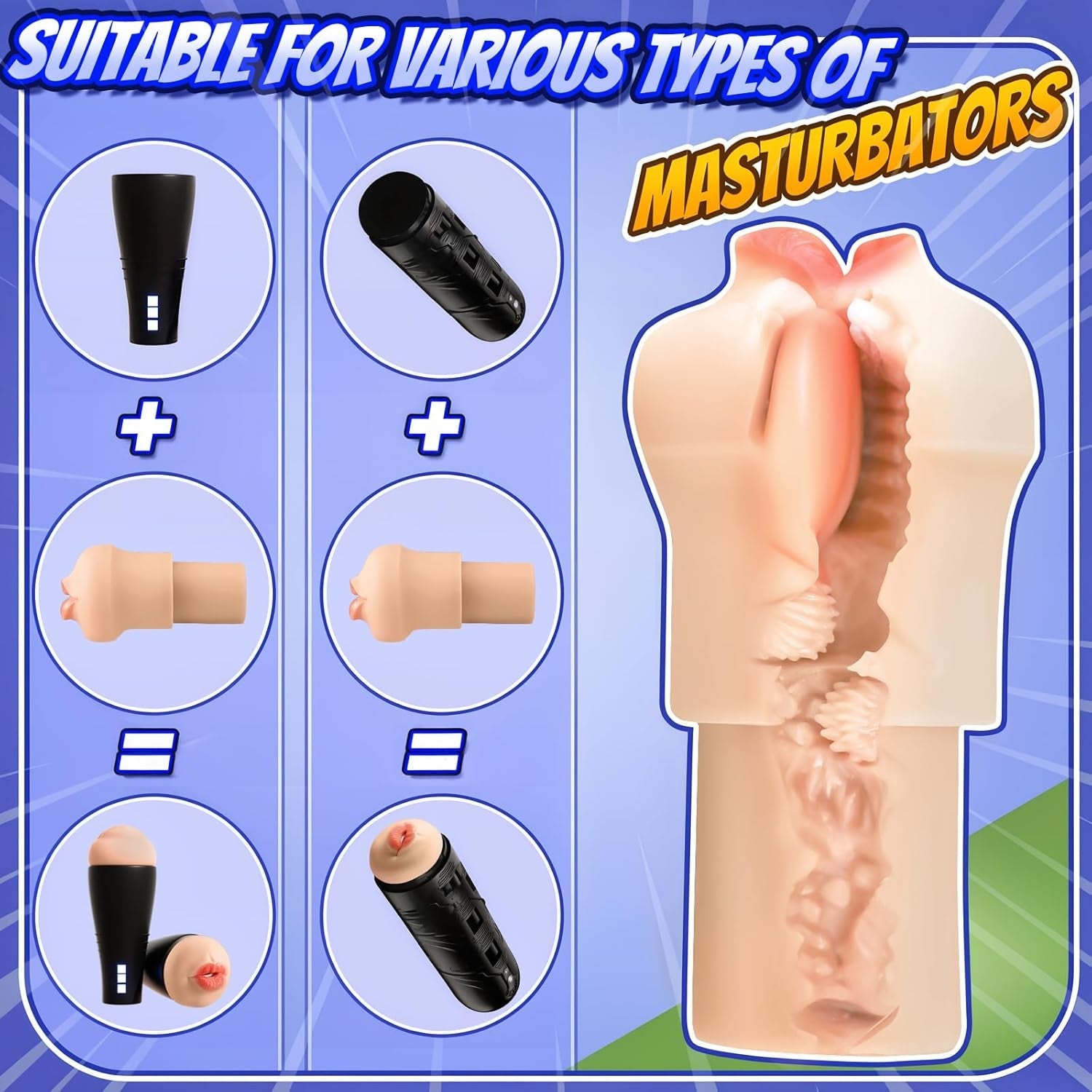 OralFlex BJ Pocket Pussy Sleeve for Penis Pump