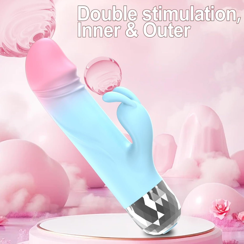 NanoVibe Mini Rabbit Vibrator 9 Modes Silicone Waterproof