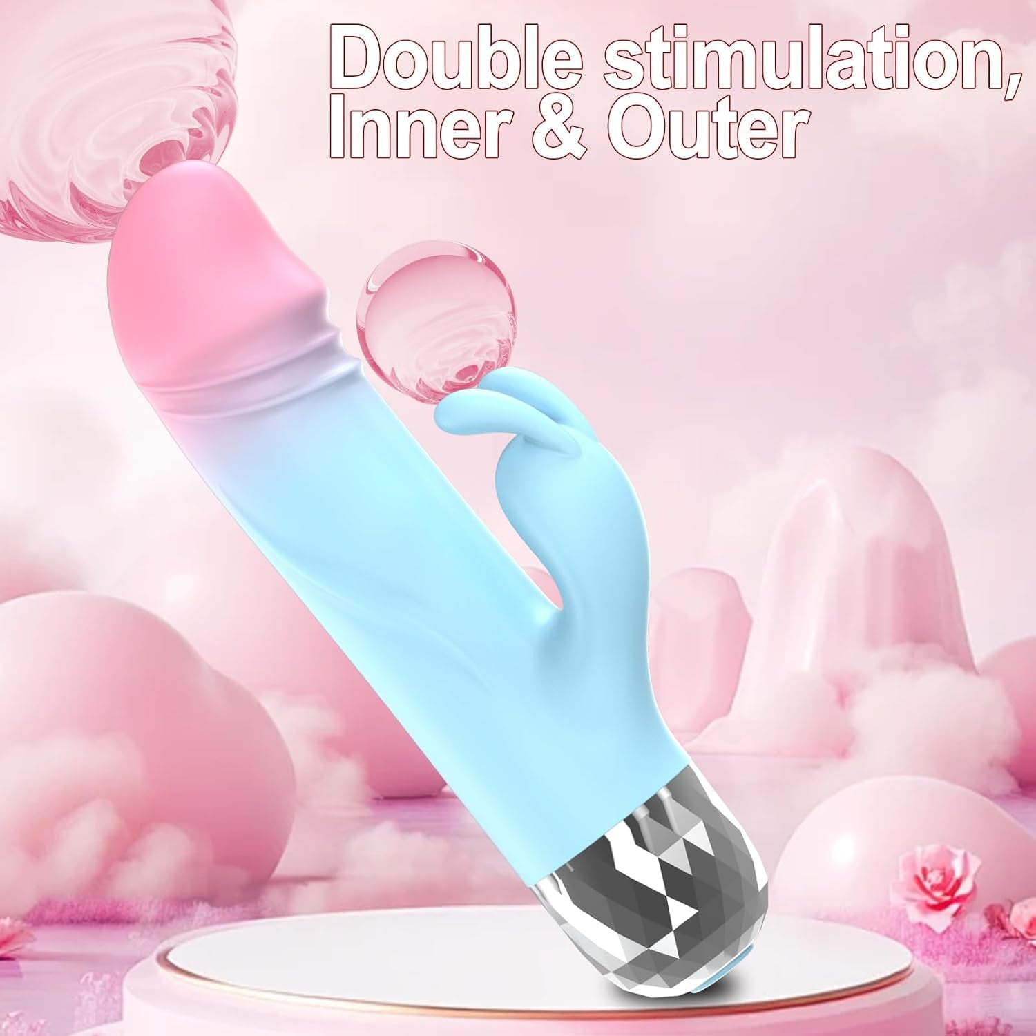 NanoVibe Mini Rabbit Vibrator 9 Modes Silicone Waterproof